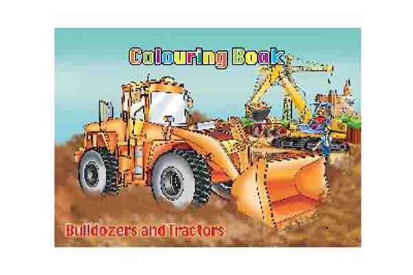 Målarbok - A4 Bulldozers and Tractors