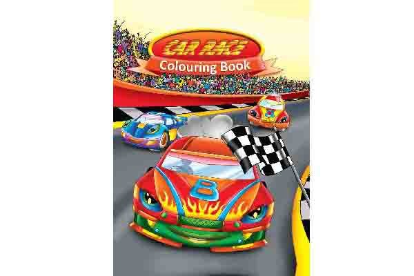 Målarbok - A4 Car Race 789847