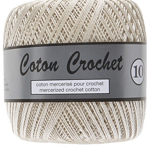 Merceriserat Bomullsgarn Coton Crochet Lammy Yarn Fv 016 Ecru