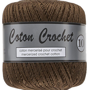 Merceriserat Bomullsgarn Coton Crochet Lammy Yarn Fv 017 Brun