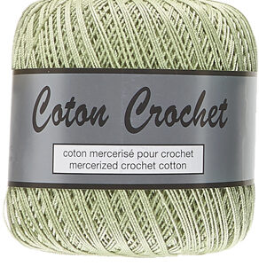 Merceriserat Bomullsgarn Coton Crochet Lammy Yarn Fv 018 Ljus Grön