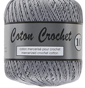 Merceriserat Bomullsgarn Coton Crochet Lammy Yarn Fv 038 Ljus Grå