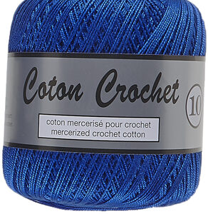 Merceriserat Bomullsgarn Coton Crochet Lammy Yarn Fv 039 Marin Blå
