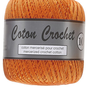 Merceriserat Bomullsgarn Coton Crochet Lammy Yarn Fv 041 Orange