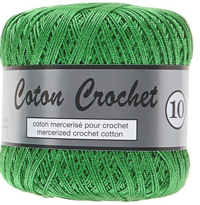 Merceriserat Bomullsgarn Coton Crochet Lammy Yarn Fv 045 Grön