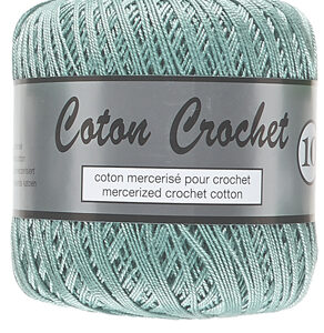 Merceriserat Bomullsgarn Coton Crochet Lammy Yarn Fv 075 M.Grön