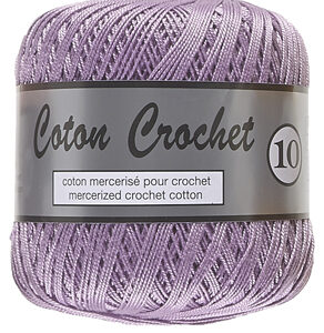 Merceriserat Bomullsgarn Coton Crochet Lammy Yarn Fv 082 Lila