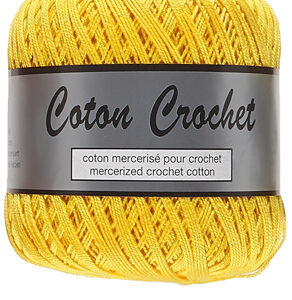 Merceriserat Bomullsgarn Coton Crochet Lammy Yarn Fv 371 Gul