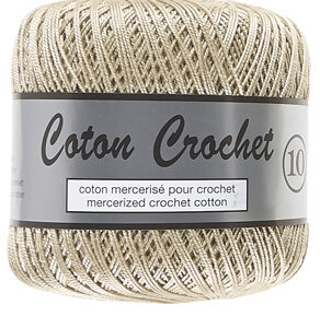 Merceriserat Bomullsgarn Coton Crochet Lammy Yarn Fv 791 Kaffe med grädde