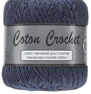 Merceriserat Bomullsgarn Coton Crochet Lammy Yarn Fv 890 Jeans Blå