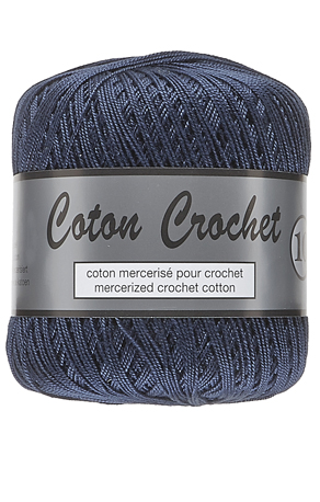 Merceriserat Bomullsgarn Coton Crochet Lammy Yarn Fv 890 Jeans Blå