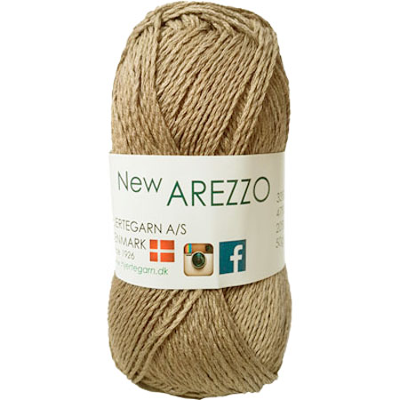 New Arezzo Hjertegarn - Bambusgarn - Hørgarn - Bomuldsgarn - Fv 2133 Kaki