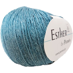 Permin Esther Garn - fv 883408 Hav Blå
