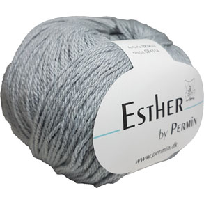 Permin Esther Garn -fv 883433 Mus grå