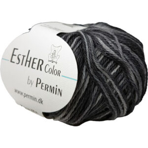 Permin Esther Garn - fv 883972 Fv Grå / Ljusgrå / Koksgrå