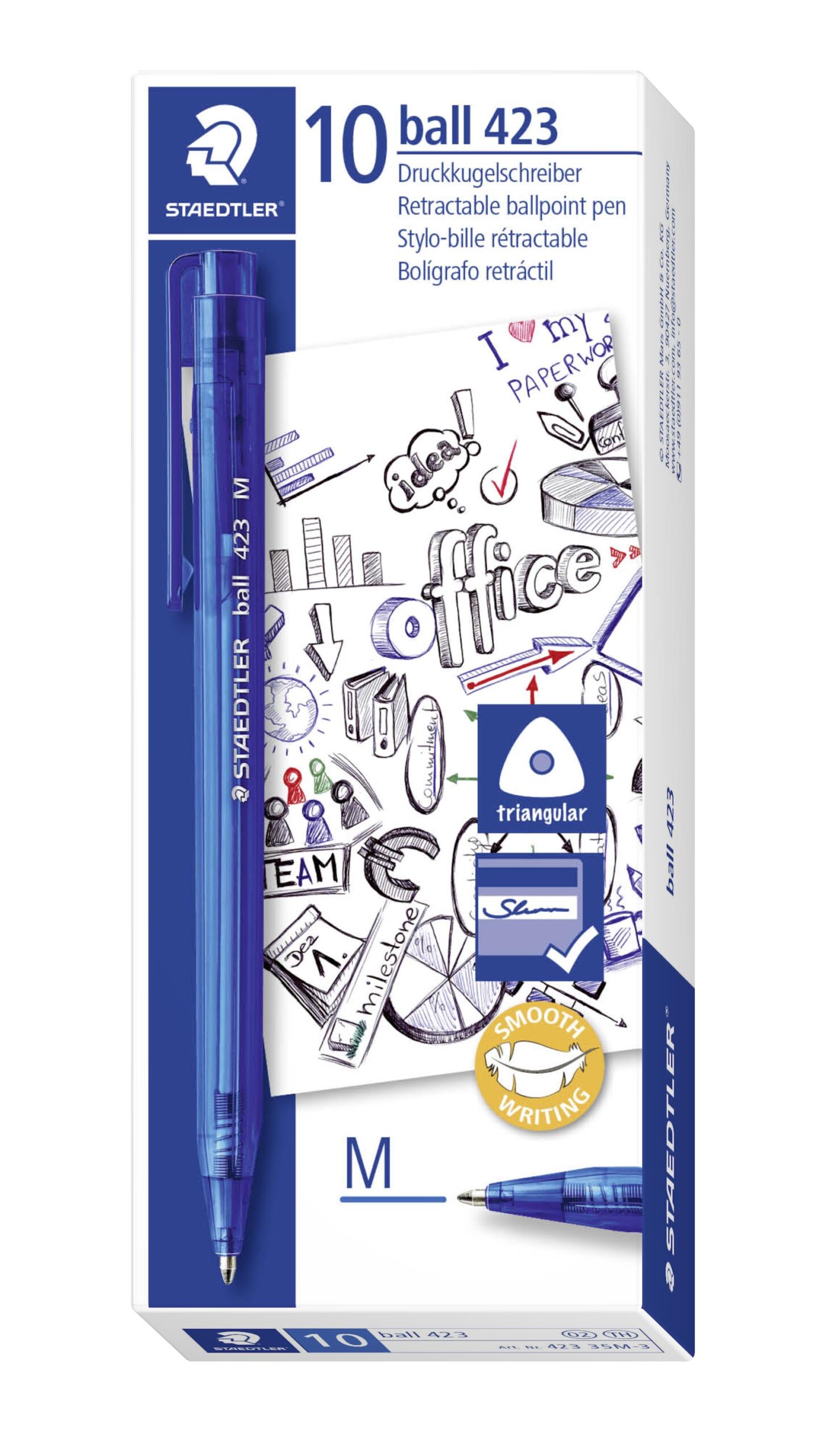 Staedtler kulspetspenna - 10 kulspetspennor