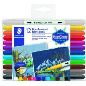 Staedtler tyg tusser - 12 st