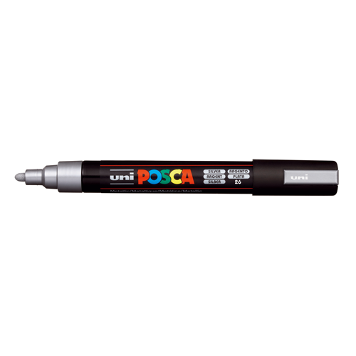 Uni Posca Tusser PC-5M 1 st 1,8-2,5 Silver 26