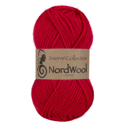 Viking Garn NordWool 150 Röd