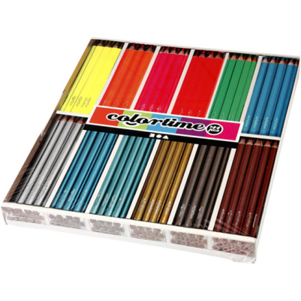 Colortime Färgpennor, L: 17,45 cm, blyerts 4 mm, 144 st / 1 pk.