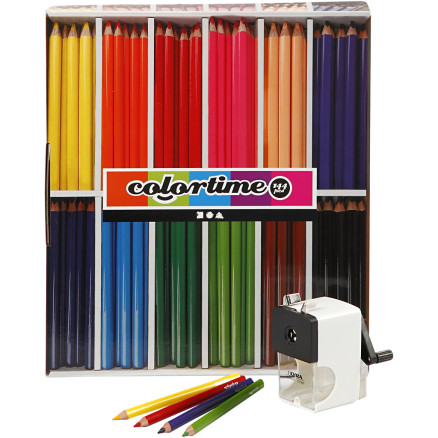 Colortime färgpennor, Ass. färger, min 5 mm, 1 set