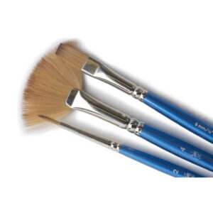 Cotman borstset kort skaft rund 3st Ass.