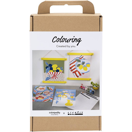 DIY Kit Färgläggning, Måla efter siffror, akrylfärg, 1 förp.