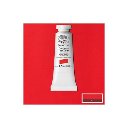 Designers Gouache 14ml Winsor Röd 726