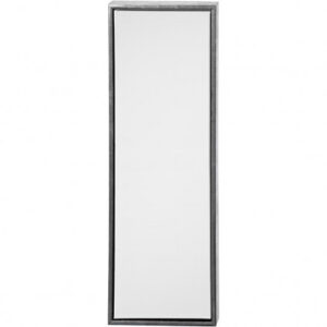 Duk med ram, stl. 30x90 cm, 360 g, antiksilver, vit, 1 st.