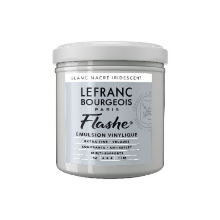 Flashe Akryl 125ml Pärlvit Iriserande 827