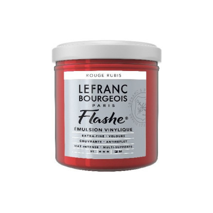 Flashe Akryl 125ml Rubinröd 388
