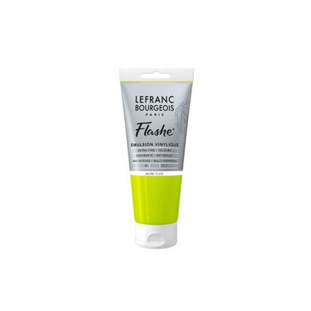 Flashe akryl 80ml flourescerande gul