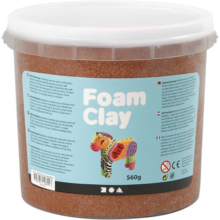 Foam Clay, brun, 560g/ 1 hink