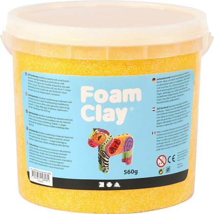 Foam Clay, gul, 560g/ 1 hink