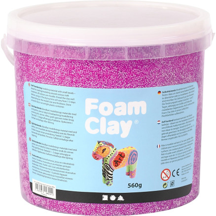 Foam Clay, neonlila, 560g/ 1 hink