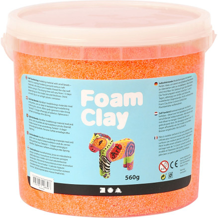 Foam Clay, neonorange, 560g/ 1 hink