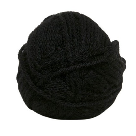 Hjertegarn Lima Garn Unicolor 500 Svart
