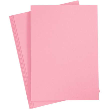 Kartong, A4, ark 210x297 mm, 210 g, mörkrosa, 10 ark/ 1 förp.