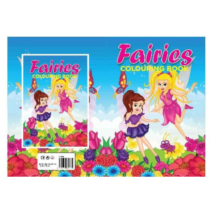 Målarbok A4 Fairies 16 sidor