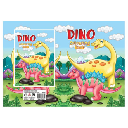 Målarbok A4 Junior Dinosaurie 16 sidor