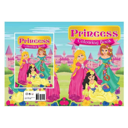 Målarbok A4 Prinsessan 2 16 sidor