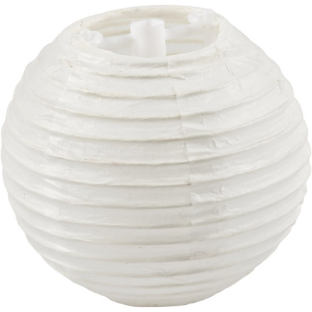 Papperslampa, Rund, diam. 7,5 cm, vit, 10 st / 1 frp.