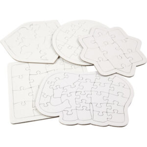 Pussel, storlek 17-21 cm, vit, 10 st / 1 pk.