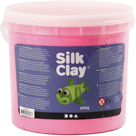Silk Clay, rosa, 650g/ 1 hink