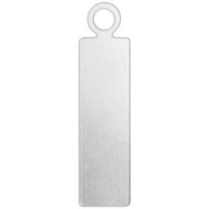 Tak, Rektangel, storlek 20x5 mm, hålstorlek 1,9 mm, tjocklek 1,3 mm, aluminium, 20 st / 1 pk.