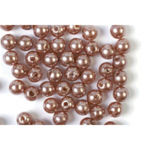 Vaxpärlor 5mm 500g brun