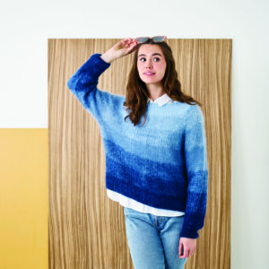 894197 - Stickmönster - Stickningspaket med Angel garn 894197 Raglanjumper - Kun stickmönster