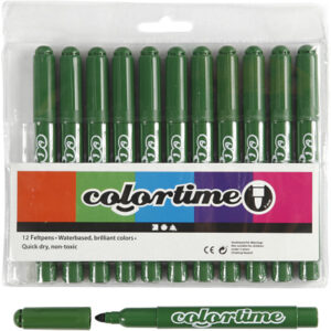 Colortime Tusch, linje 5 mm, grågrön, 12 st / 1 pk.