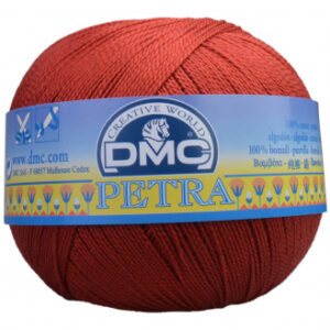 DMC Petra nr. 5 Virkgarn Unicolor 5355 Roströd