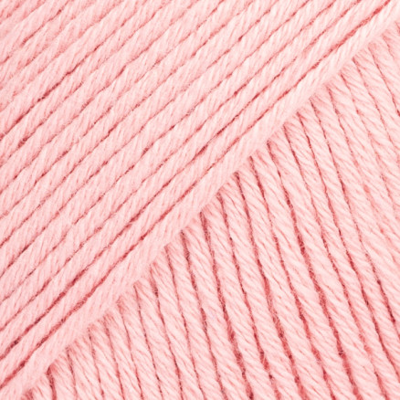 Drops Safran Garn Unicolor 01 Ljus Rosa